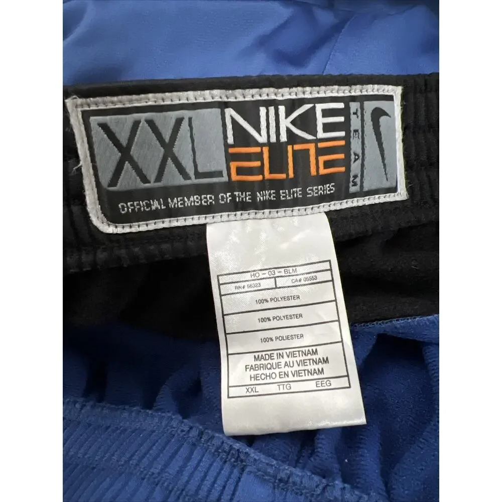 Nike Elite Team DUKE BLUE DEVILS Tear Away Snap On Basketball Pants Sz‎ XXL